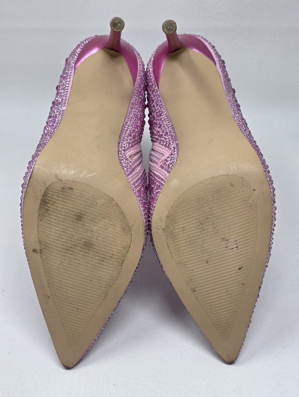 Steve Madden Pink Valora Bootie Rhinestone Sparkle Heels Women's Size 8.5 - Picture 10 of 12